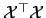 $ \data{X}^{\top}\data{X}$
