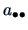 $\displaystyle a_{\bullet \bullet}$